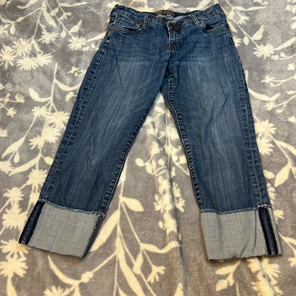 Kut from the Kloth Cuffed Jeans - Blue/Distressed/ -Sz 6